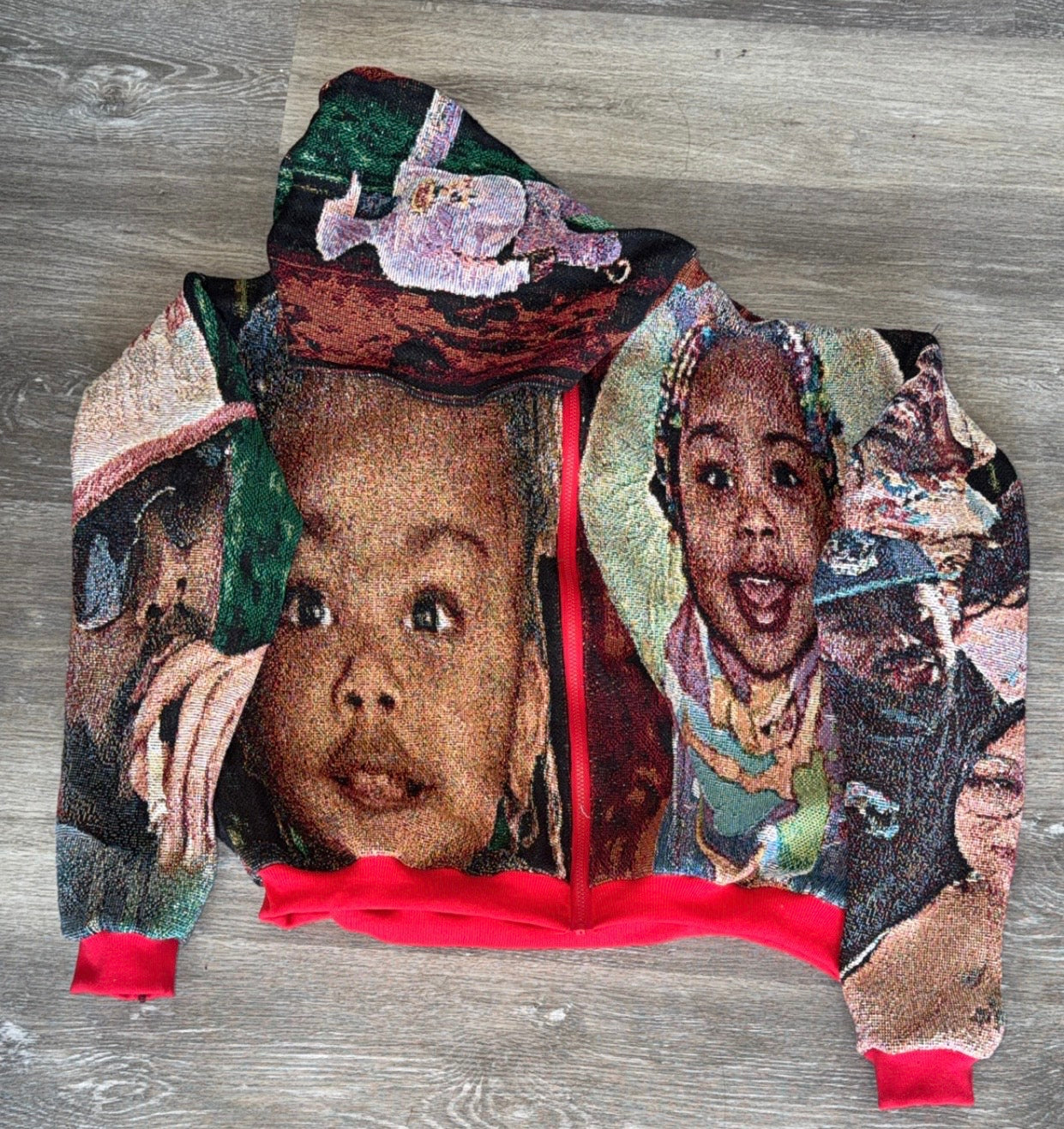 Tapestry Zip Up W/ Collar or Hood