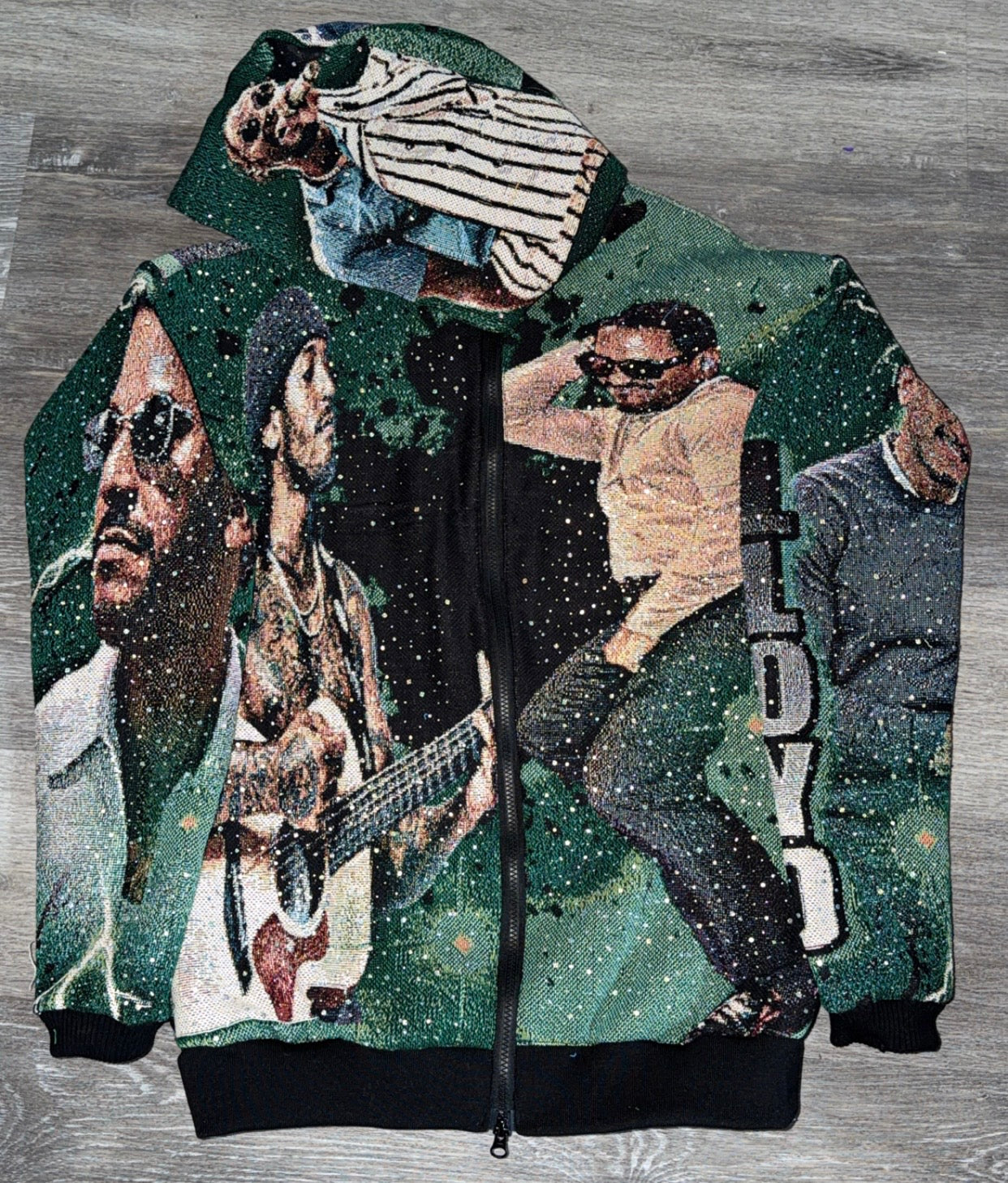 Tapestry Zip Up W/ Collar or Hood